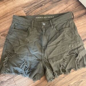 American Eagle Distressed Mom Shorts